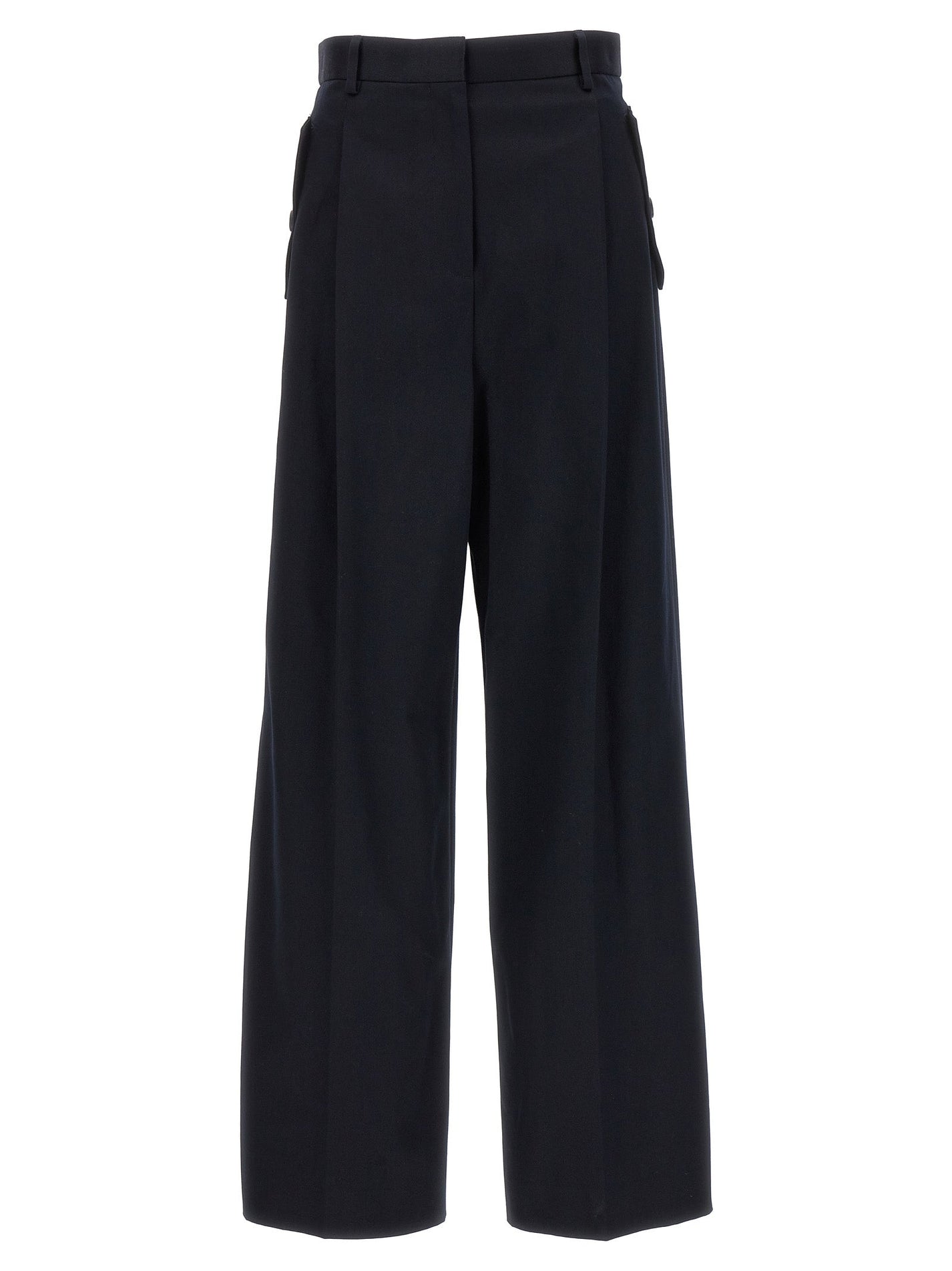 LANVIN - LANVIN - Loose leg front pleat pants - Women’s Pants