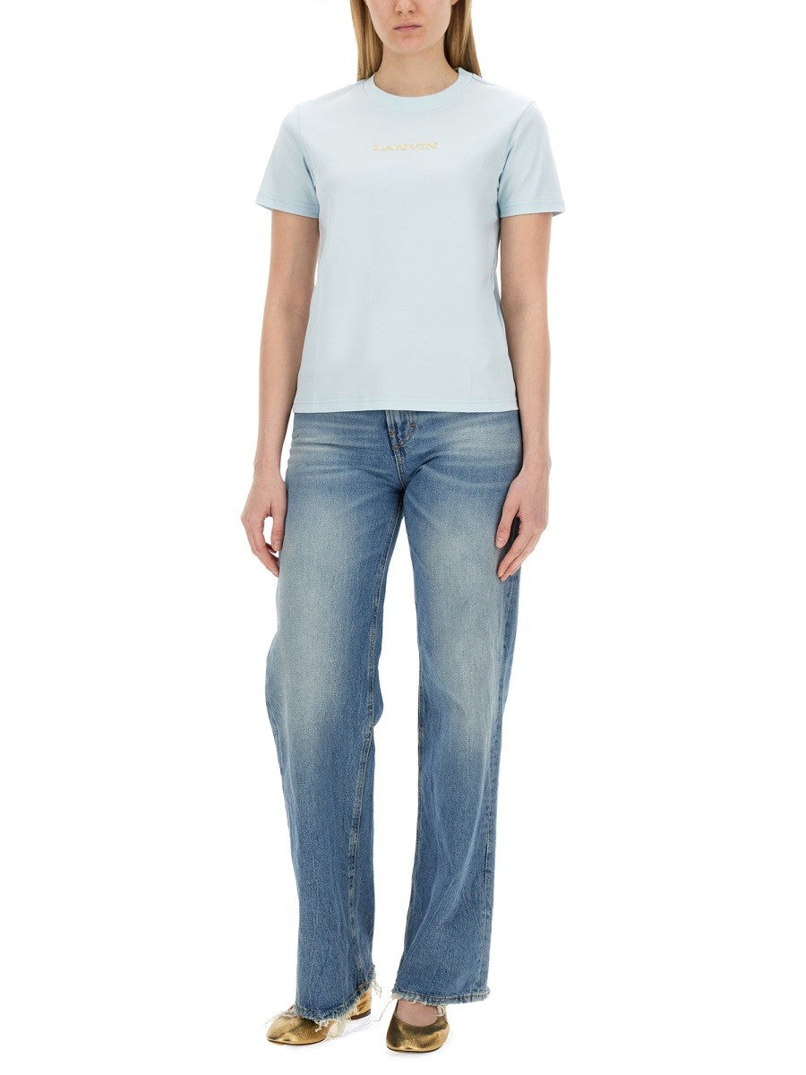 Lanvin - Lanvin T Shirt With Logo - Woman-&gt;Clothing-&gt;t-shirts