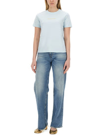 Lanvin - Lanvin T Shirt With Logo - Woman-&gt;Clothing-&gt;t-shirts