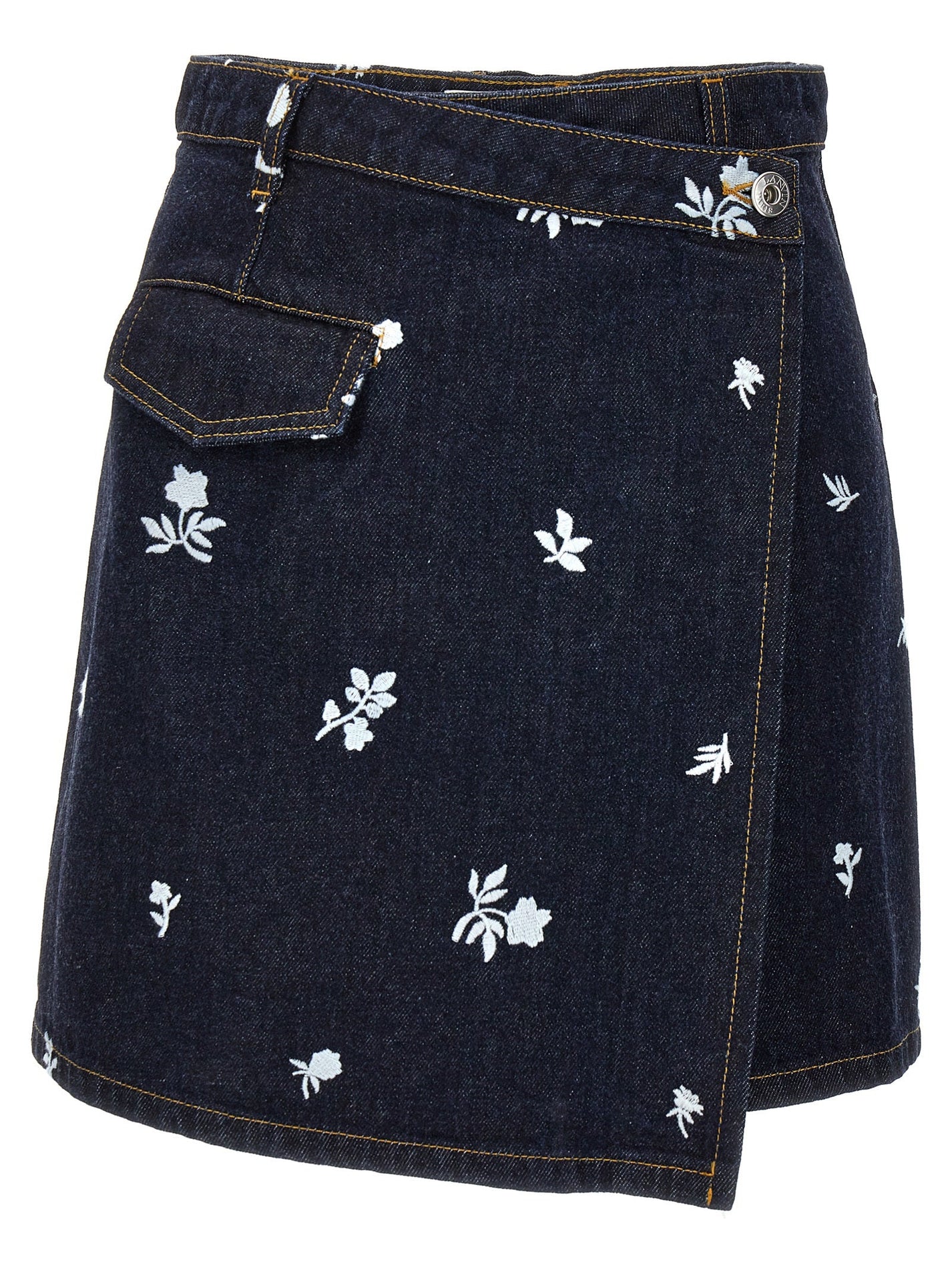 LANVIN - LANVIN - All-over embroidery skirt - Women’s Bottoms