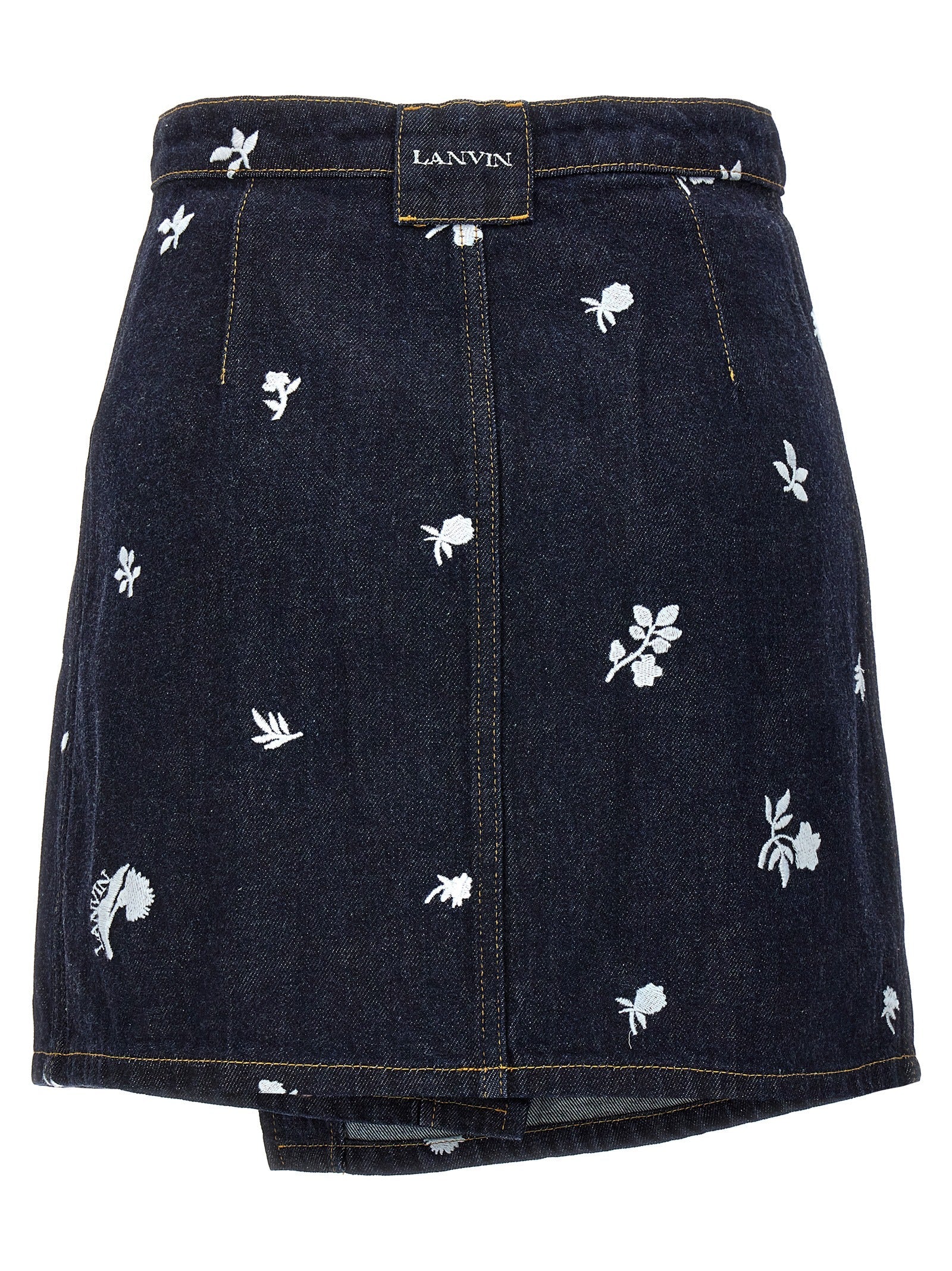 LANVIN - LANVIN - All-over embroidery skirt - Women’s Bottoms