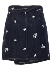 LANVIN - LANVIN - All-over embroidery skirt - Women’s Bottoms