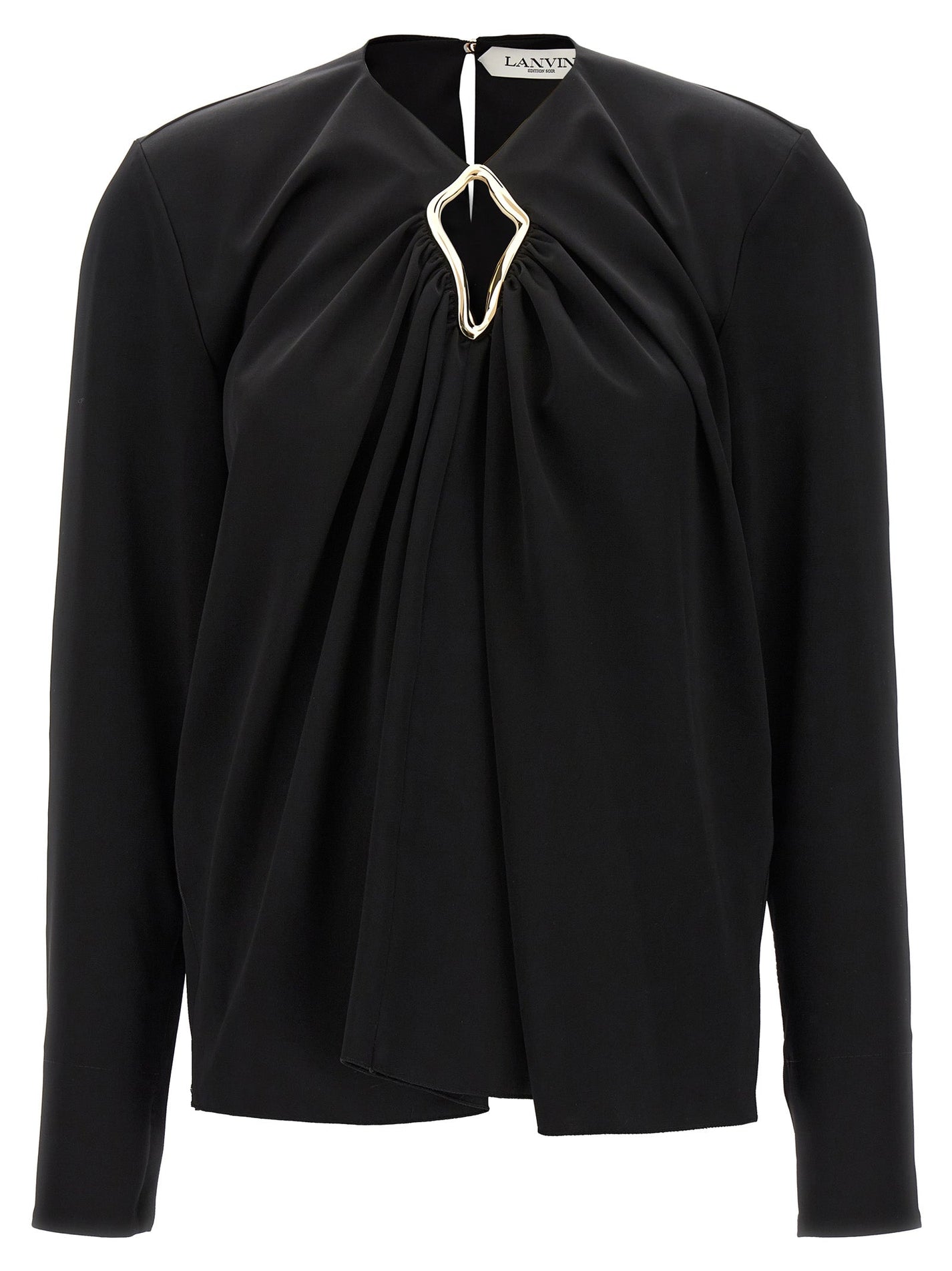 LANVIN - LANVIN - Metallic detail blouse - Women’s Tops