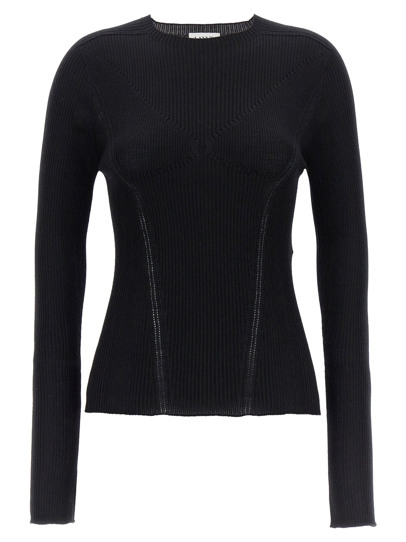 LANVIN - LANVIN - Ribbed sweater - Women’s Knitwear