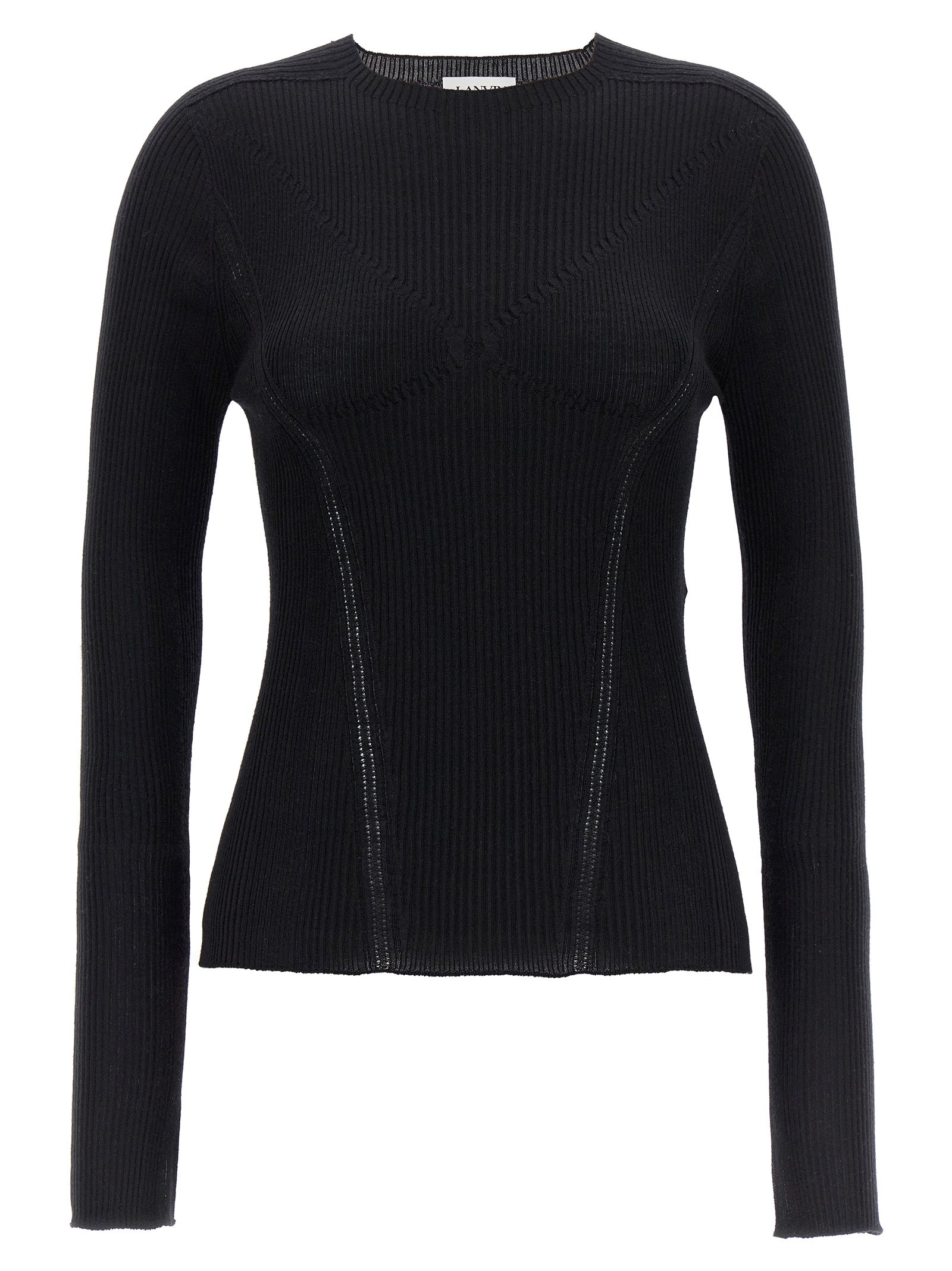 LANVIN - LANVIN - Ribbed sweater - Women’s Knitwear