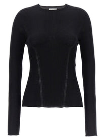 LANVIN - LANVIN - Ribbed sweater - Women’s Knitwear