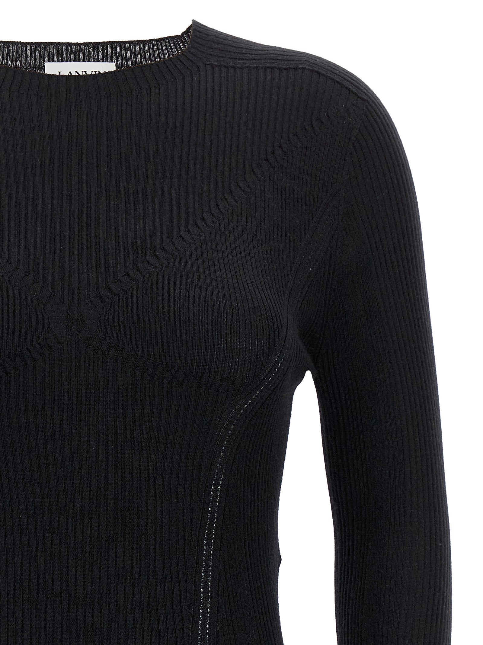 LANVIN - LANVIN - Ribbed sweater - Women’s Knitwear