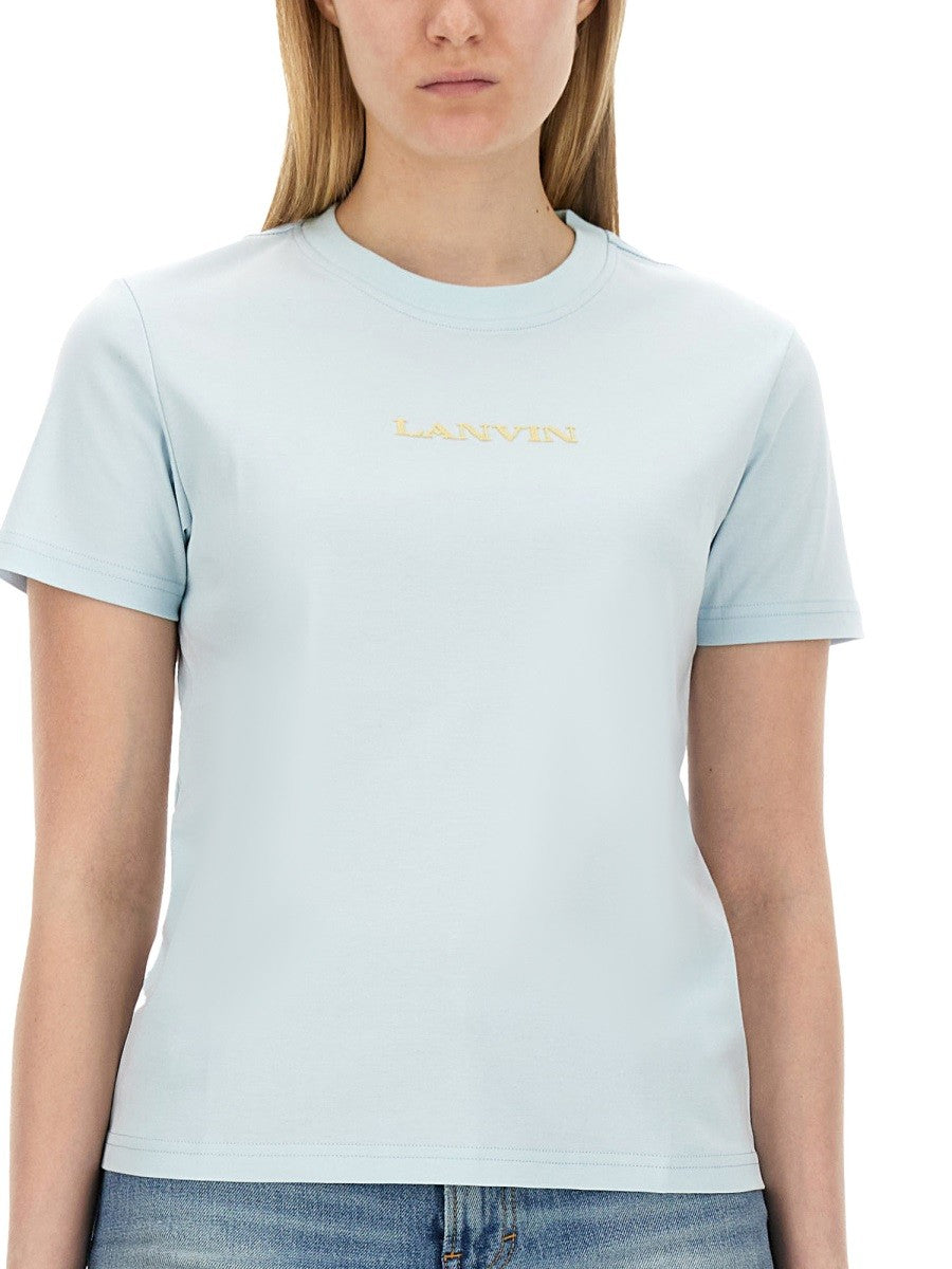 Lanvin - Lanvin T Shirt With Logo - Woman-&gt;Clothing-&gt;t-shirts