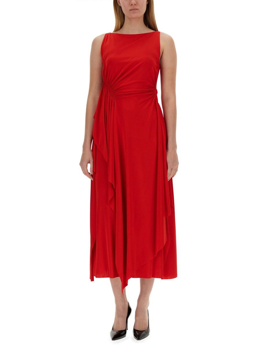 Lanvin - Lanvin Dress With Drape - Woman-&gt;Clothing-&gt;Dresses