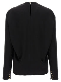 LANVIN - LANVIN - Metallic detail blouse - Women’s Tops