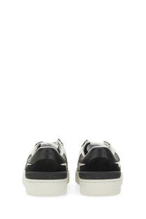 Lanvin men’s sneaker clay white black and white platform sneakers with sleek modern design and durable materials