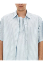 LANVIN Men's Striped Shirt Blue, view 4