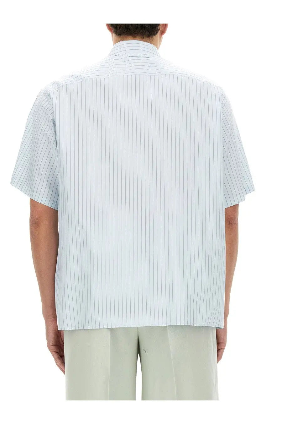 LANVIN Men's Striped Shirt Blue, view 3