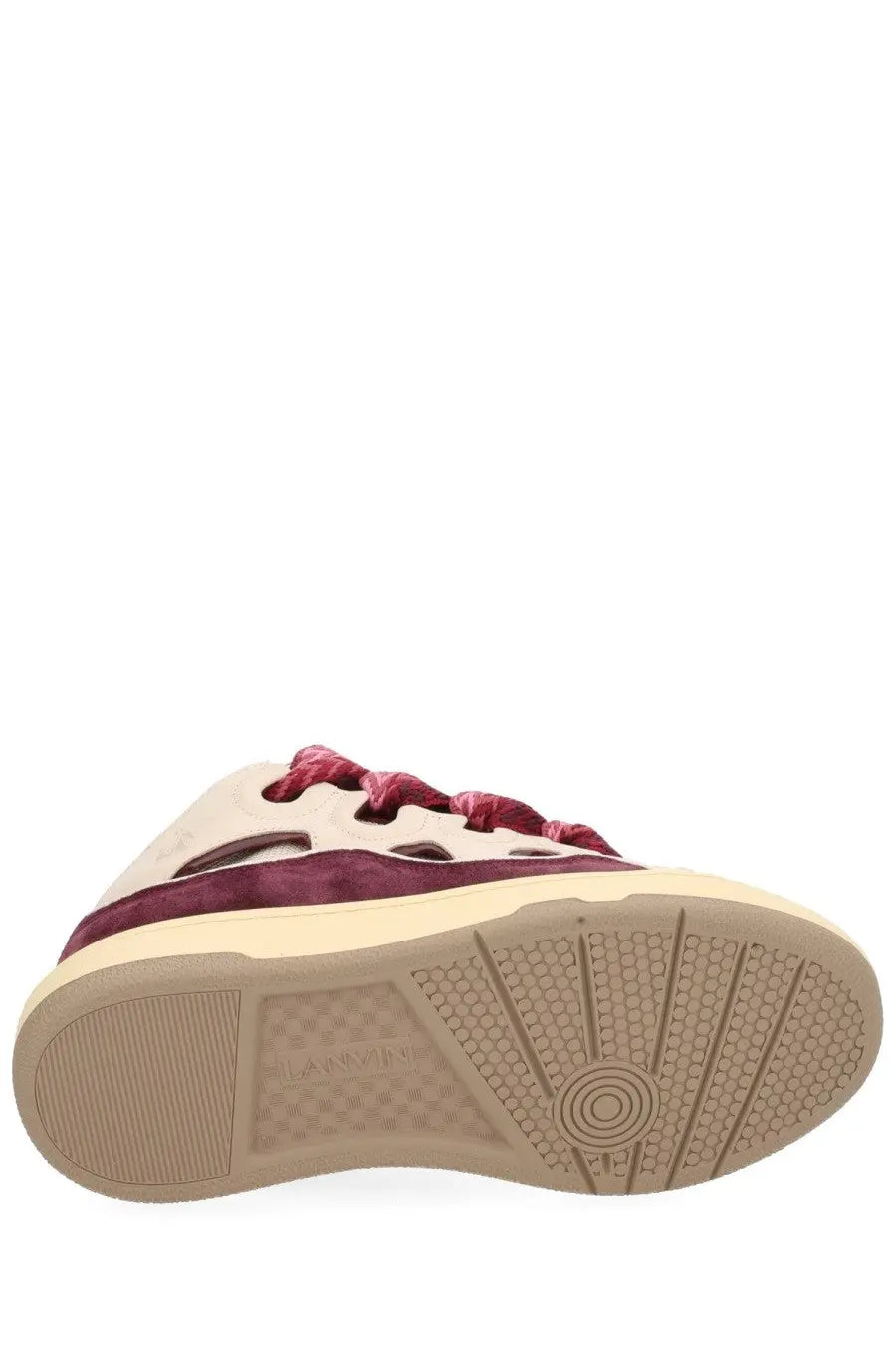 LANVIN Unisex Leather Curb Sneaker Multicolor, view 6
