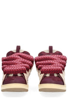 LANVIN Unisex Leather Curb Sneaker Multicolor, view 3