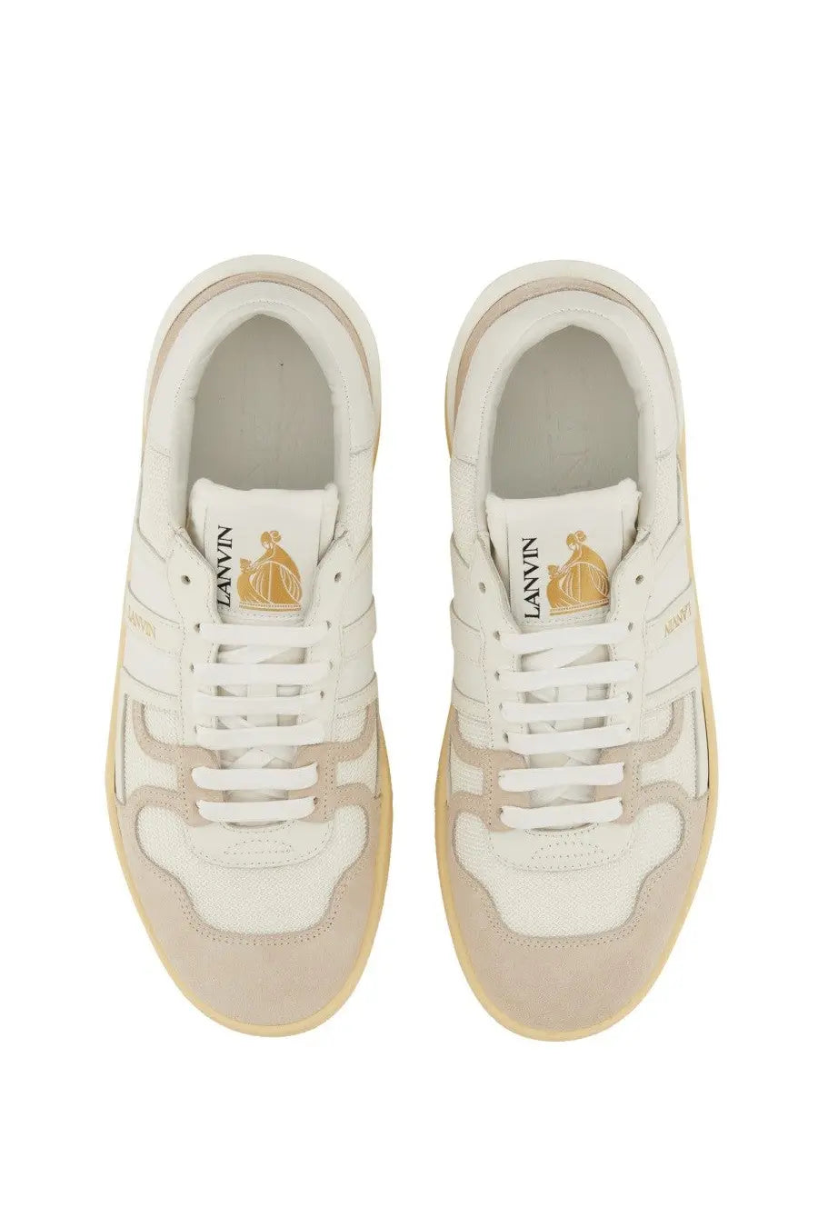 LANVIN Women's Sneaker Clay White, view 4