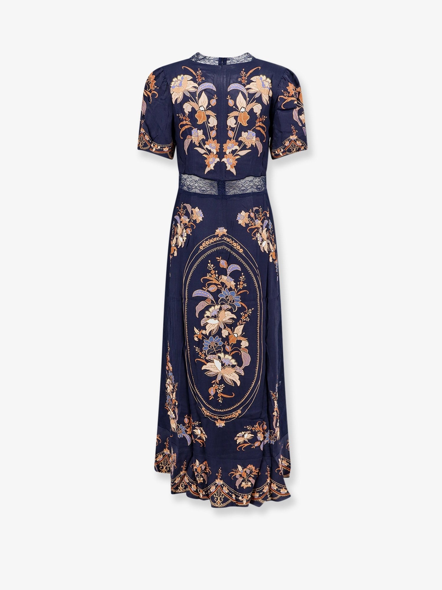 FARM Rio Women's Lara Viscose Long Dress Blue