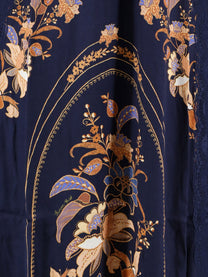 FARM Rio Women's Lara Viscose Long Dress Blue