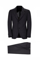Lardini Men's Wool Due Pezzi Suit Black
