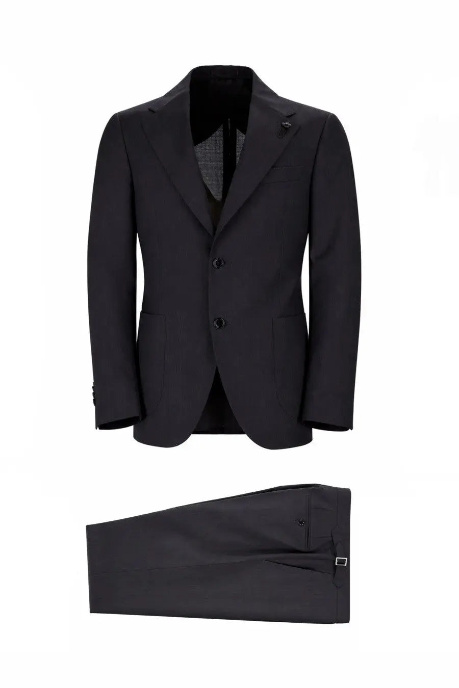 Lardini Men's Wool Due Pezzi Suit Black