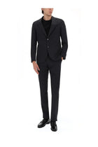 Lardini Men's Wool Due Pezzi Suit Black, view 2