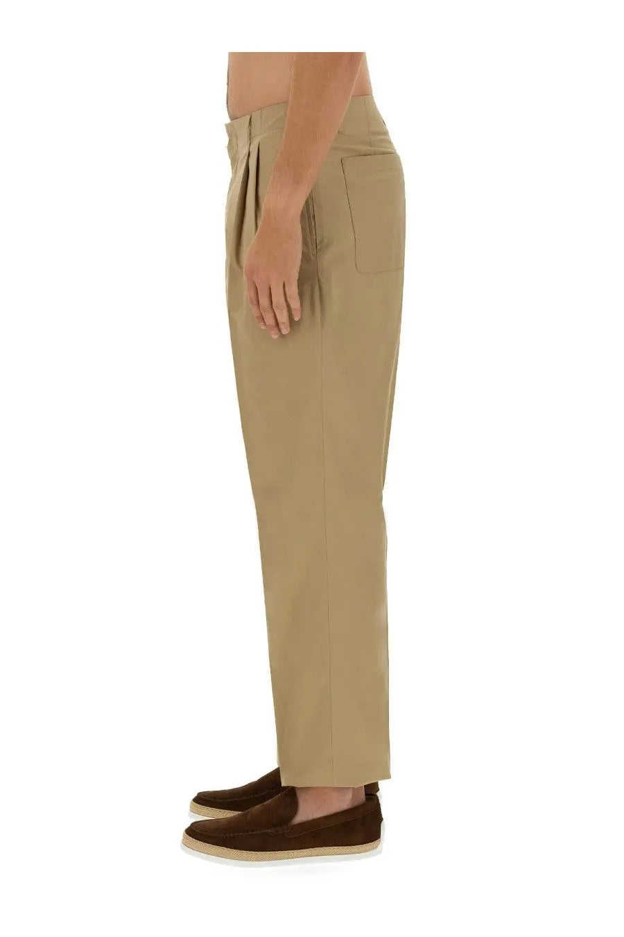 Lardini Men's Regular Fit Pants Beige, view 4