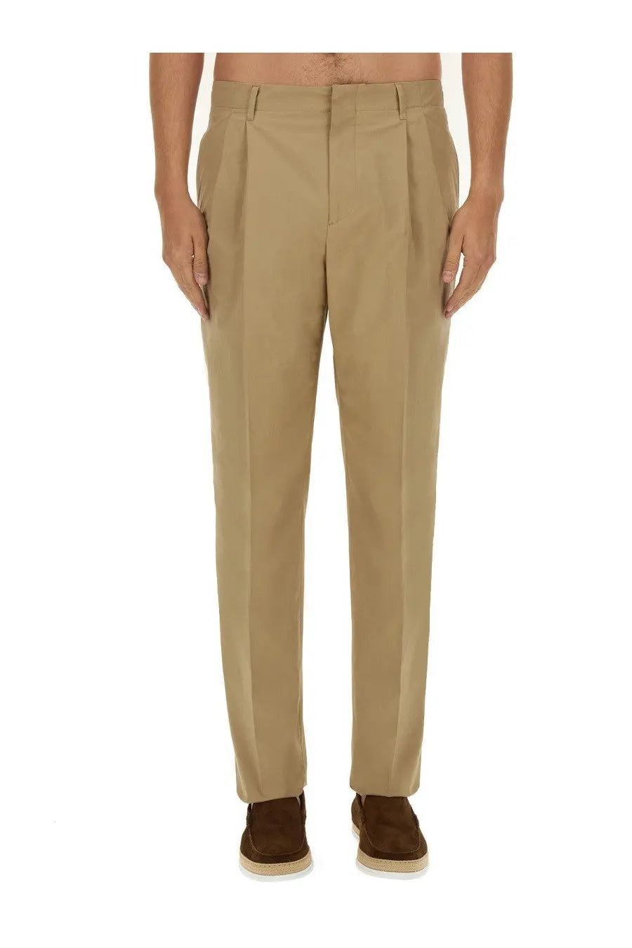 Lardini Men's Regular Fit Pants Beige