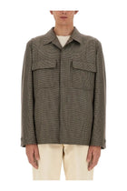 Lardini Men's Shirt Jacket Brown