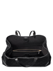 Gucci Women's Large GG Emblem Shopping Bag Black