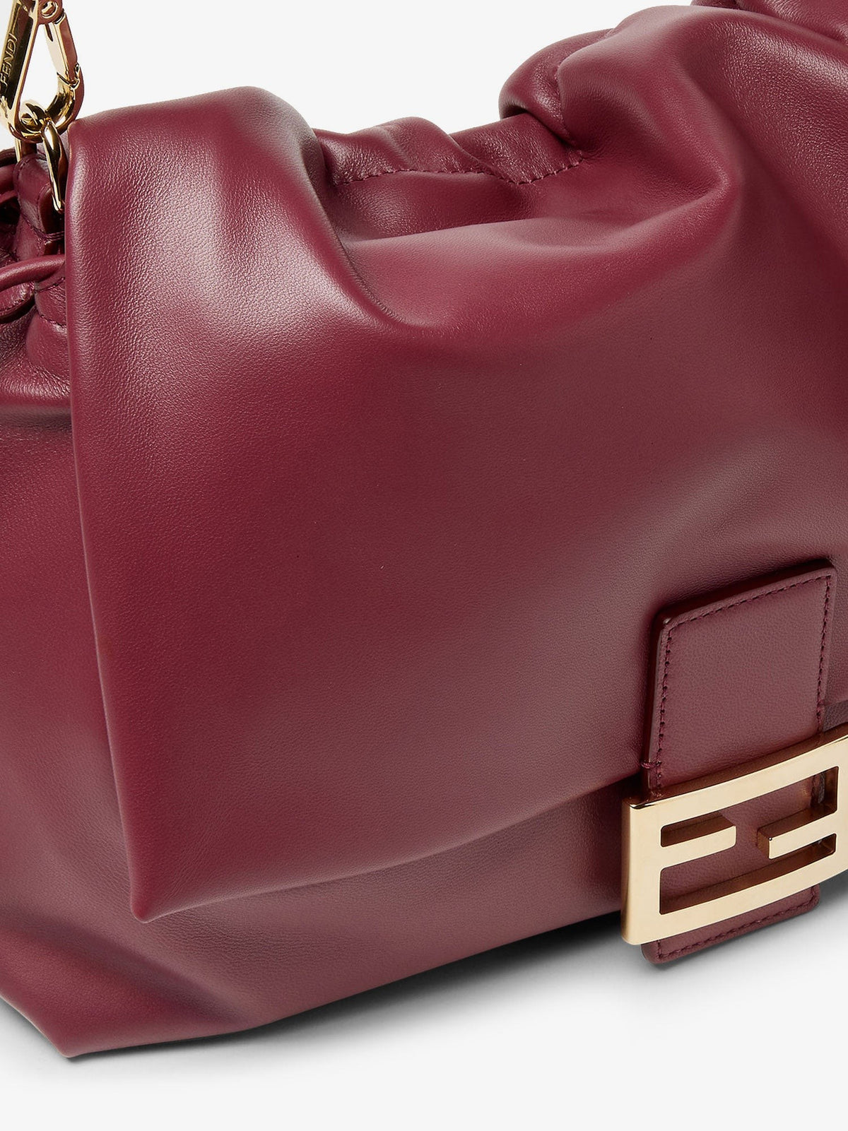 Fendi Women's Large Soft Leather Baguette Bag Red