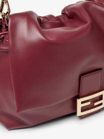 Fendi Women's Large Soft Leather Baguette Bag Red