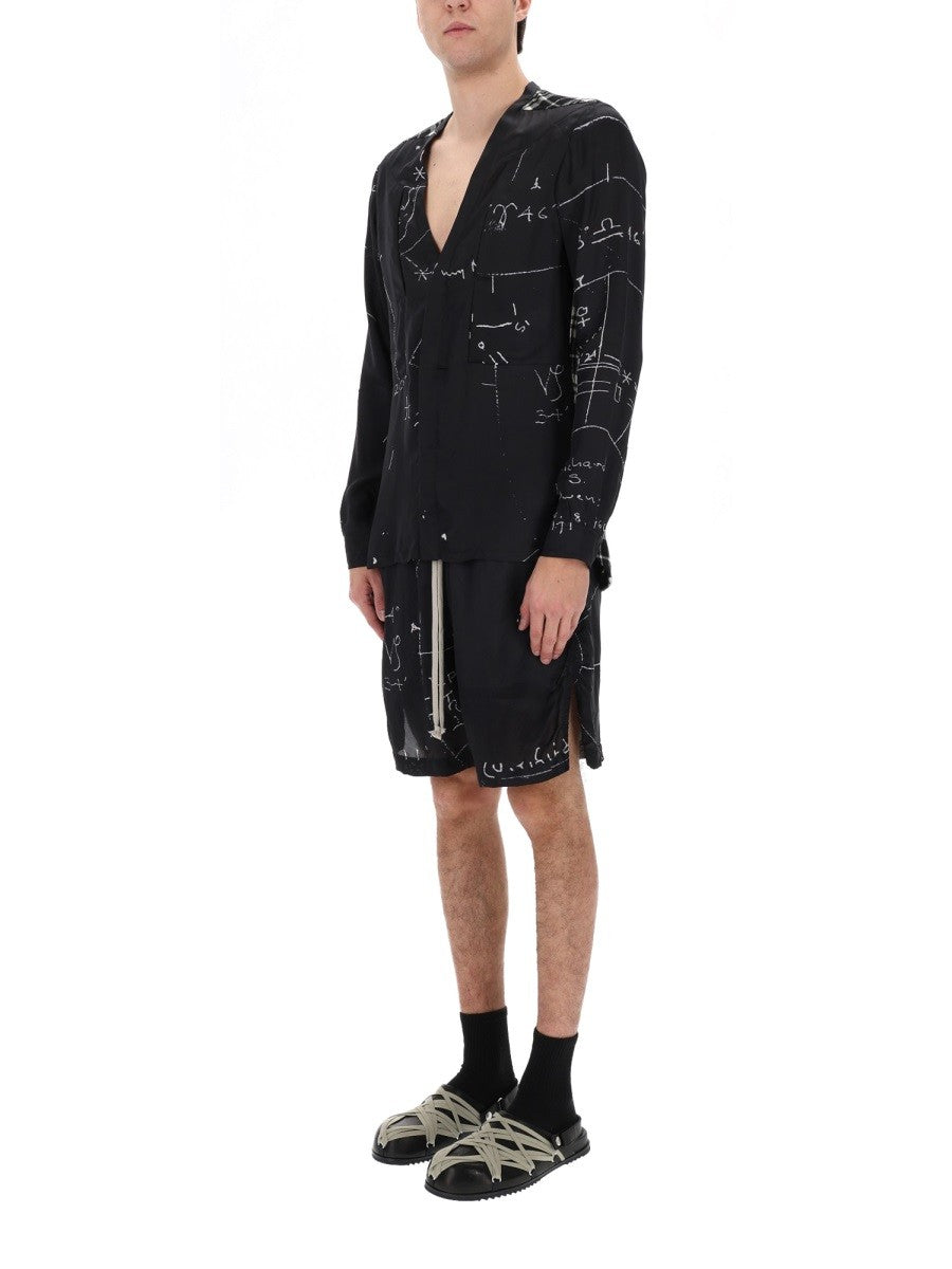Rick Owens Men's Larry Fogpocket Shirt Multicolor