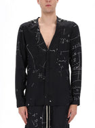 Rick Owens Men's Larry Fogpocket Shirt Multicolor, view 4