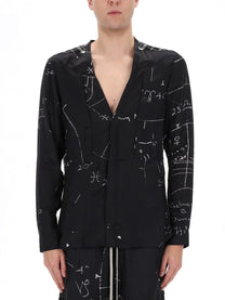 Rick Owens Men's Larry Fogpocket Shirt Multicolor
