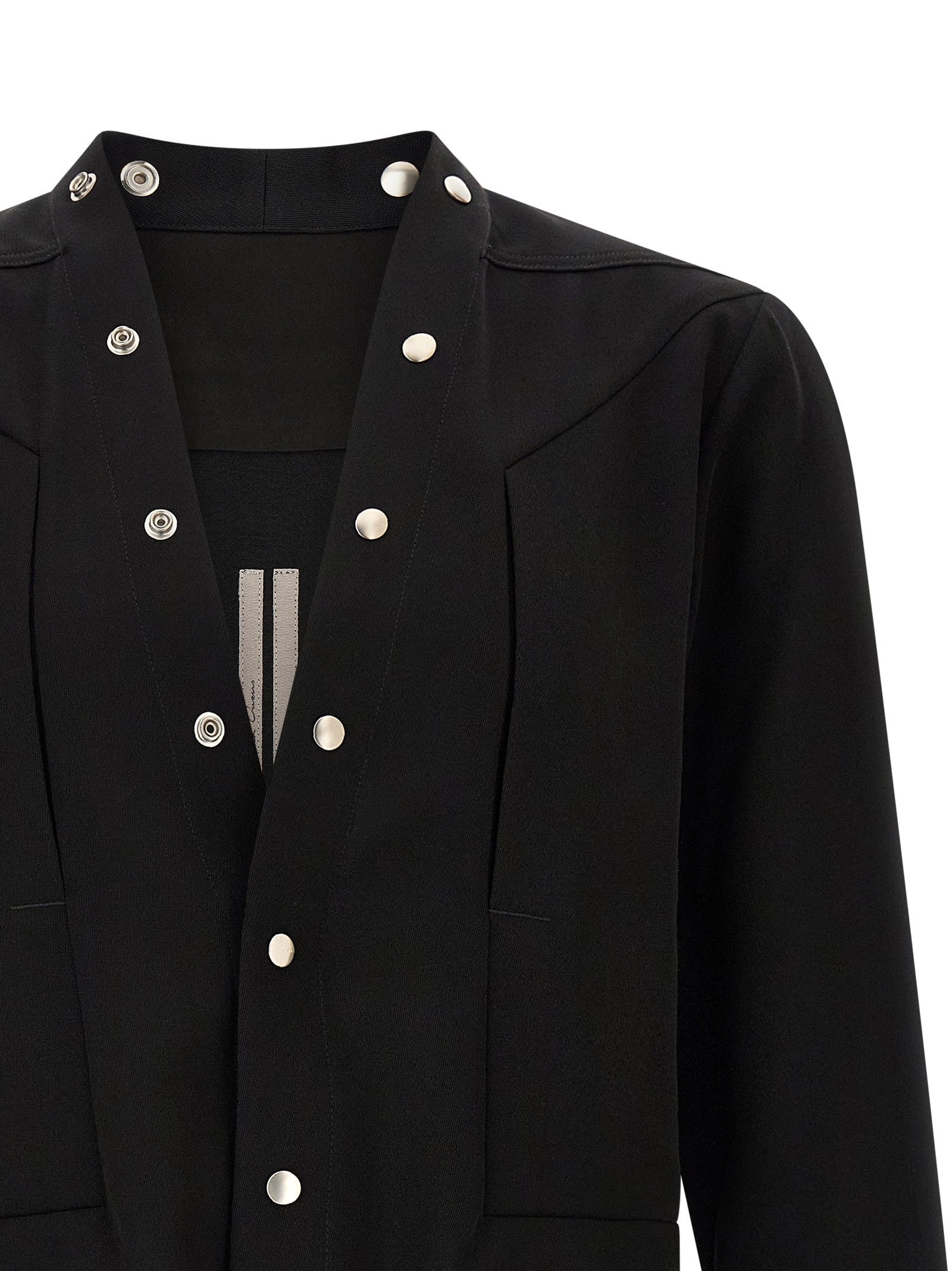 Rick Owens Larry Frogpocket Shirt Black