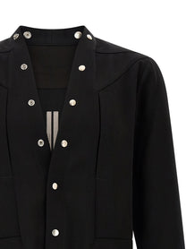 Rick Owens Larry Frogpocket Shirt Black