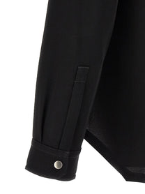 Rick Owens Larry Frogpocket Shirt Black