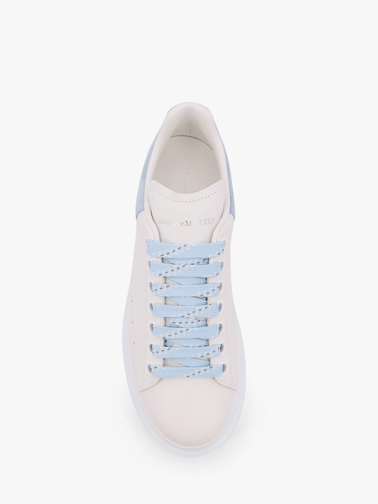 Alexander McQueen Women's Larry Low Top Leather Sneakers White
