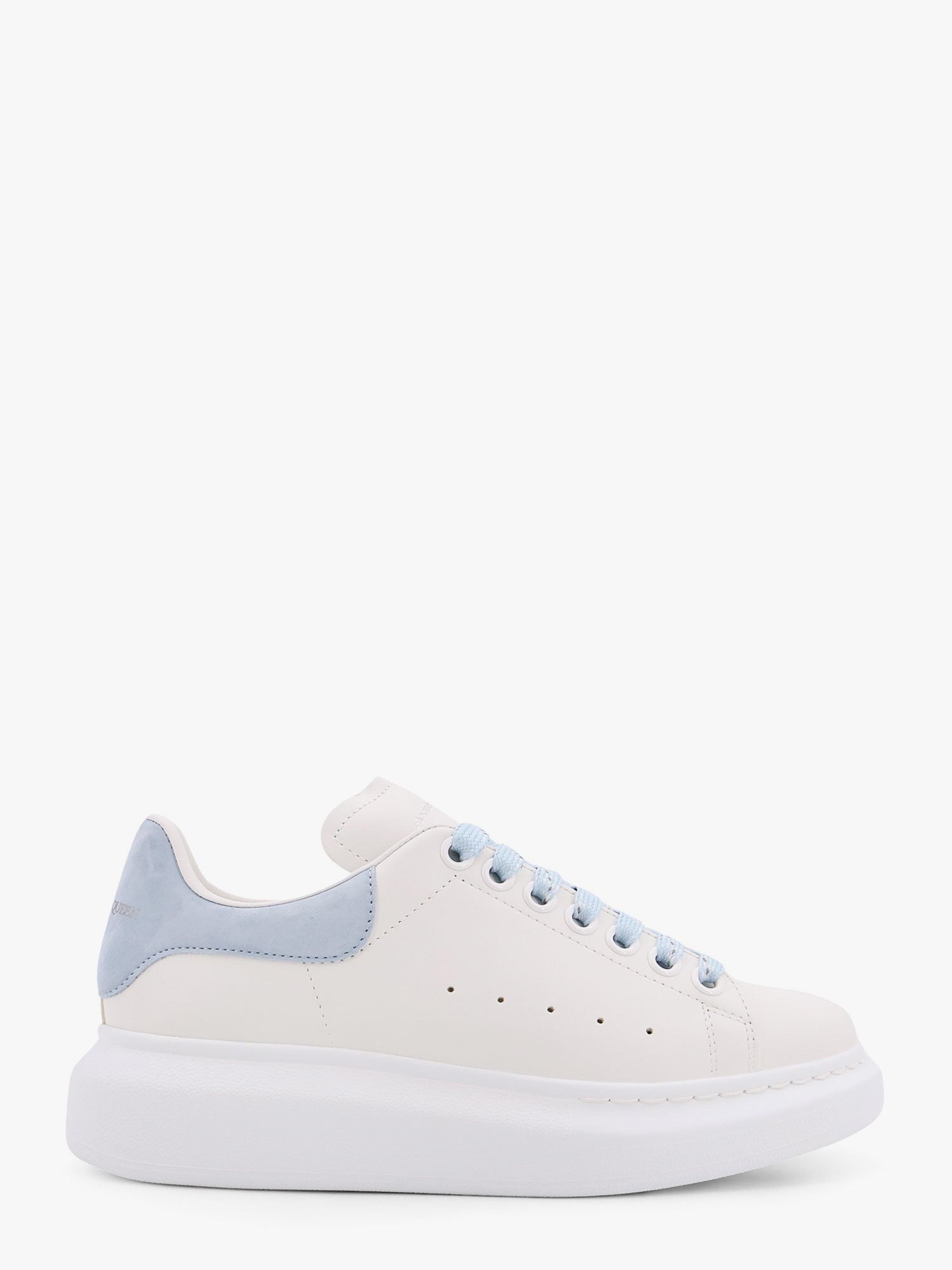 Alexander McQueen Women's Larry Low Top Leather Sneakers White
