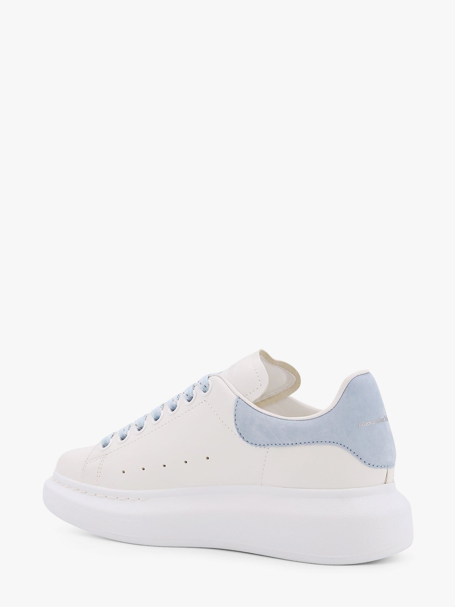 Alexander McQueen Women's Larry Low Top Leather Sneakers White