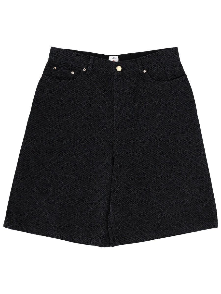 Casablanca Men's Laser Monogram Shorts Black