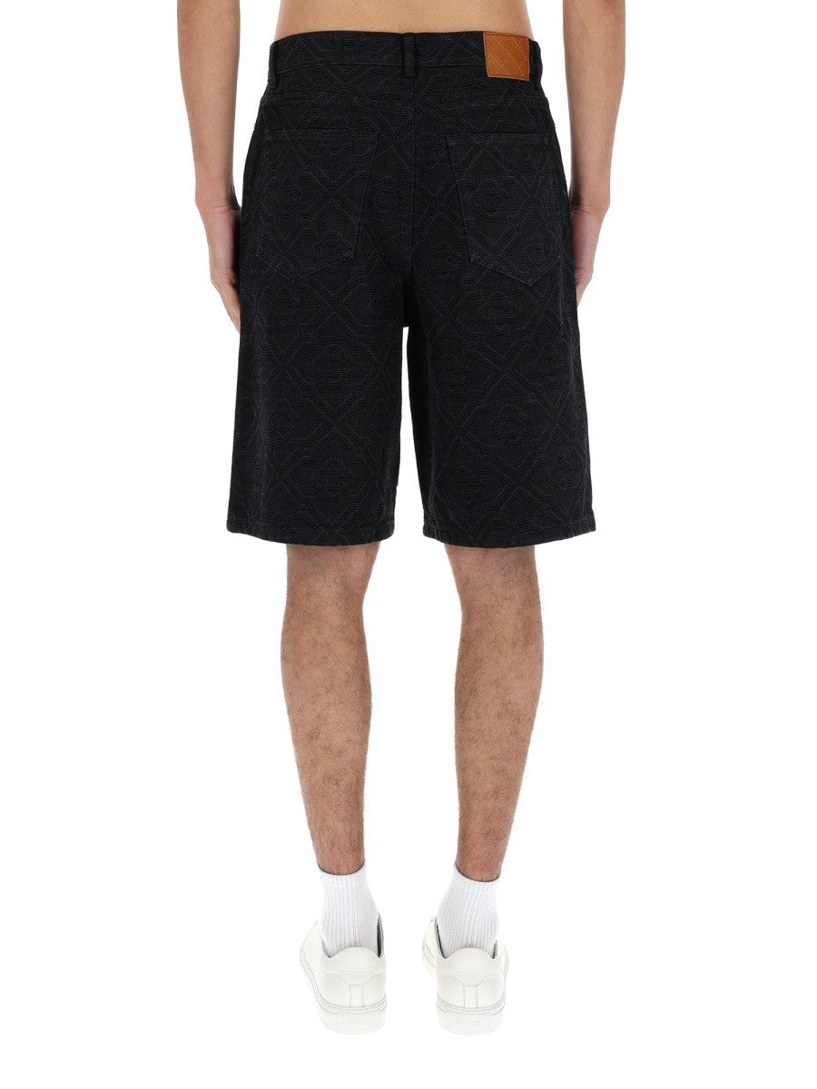Casablanca Men's Laser Monogram Shorts Black