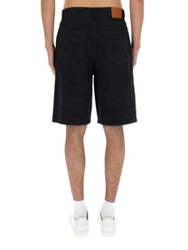 Casablanca Men's Laser Monogram Shorts Black