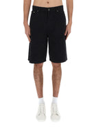 Casablanca Men's Laser Monogram Shorts Black, view 6