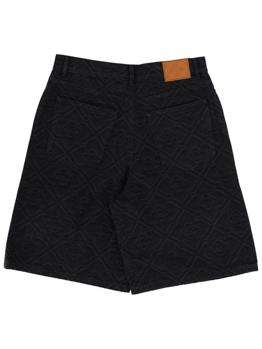 Casablanca Men's Laser Monogram Shorts Black