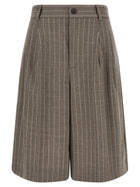 Parosh Lassie Bermuda Shorts Brown