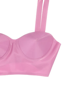 Maison Margiela Latex Bra Blue