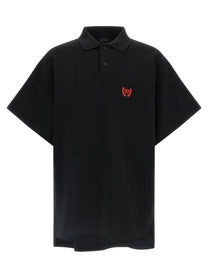 Balenciaga Laurel Classic Polo Shirt Black