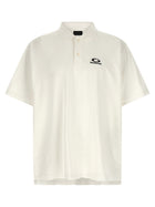 Balenciaga Laurel Classic Polo Shirt White