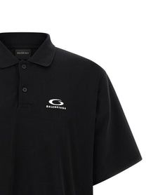 Balenciaga Laurel Classic Polo Shirt Black